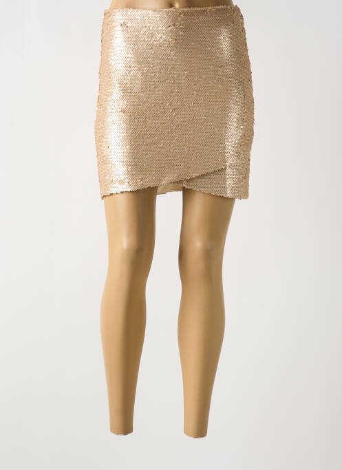 Fustă scurtă bej EXQUISS'S femeie