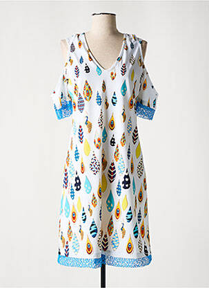 Rochie midi alb SAVE THE QUEEN femeie