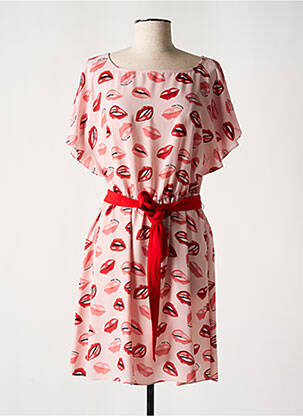 Rochie scurtă roz TEMPERATURA femeie