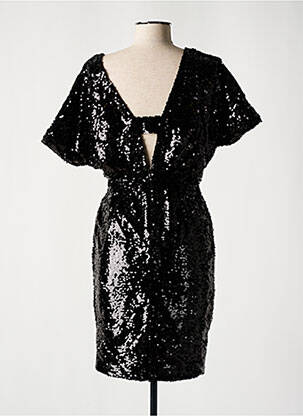 Rochie midi mâneci scurte mâneci scurte negru EXQUISS'S femeie