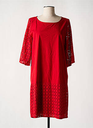 Rochie scurtă mâneci 3/4 mâneci 3/4 roșu NANA NUCCI femeie