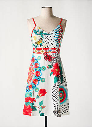 Rochie midi alb 101 IDEES femeie