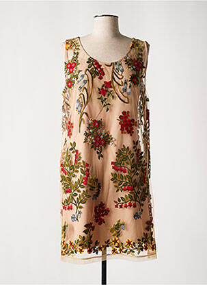 Rochie midi bej LESLIE femeie