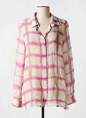 Cămașă bej LAUREN VIDAL femeie