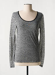 Top elasticitate mâneci lungi gri ST-MARTINS femeie