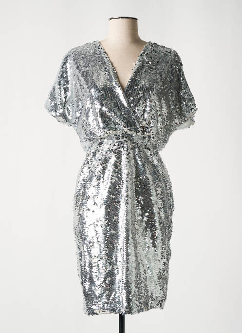 Rochie midi argintiu EXQUISS'S femeie