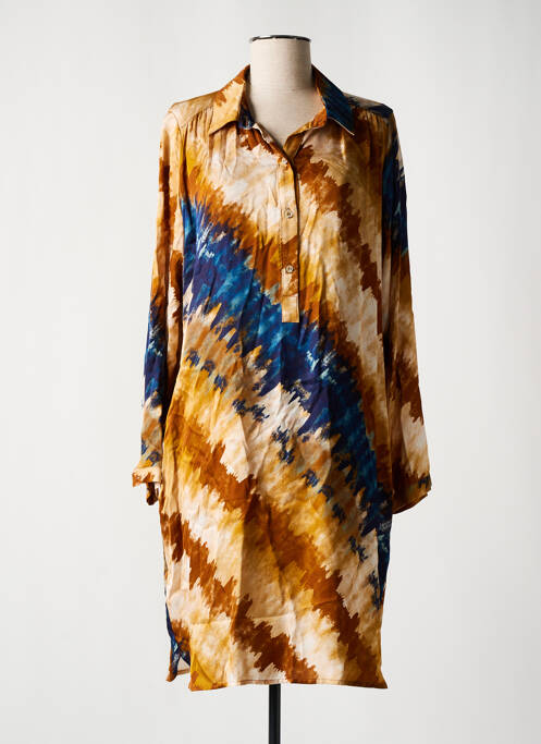 Rochie midi bej LAUREN VIDAL femeie