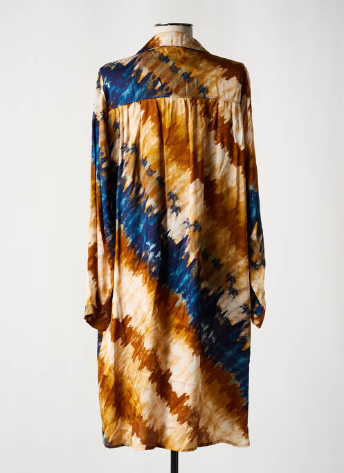 Rochie midi bej LAUREN VIDAL femeie