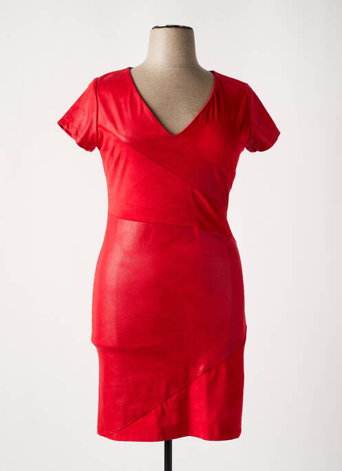 Rochie midi roșu MISS TIC femeie