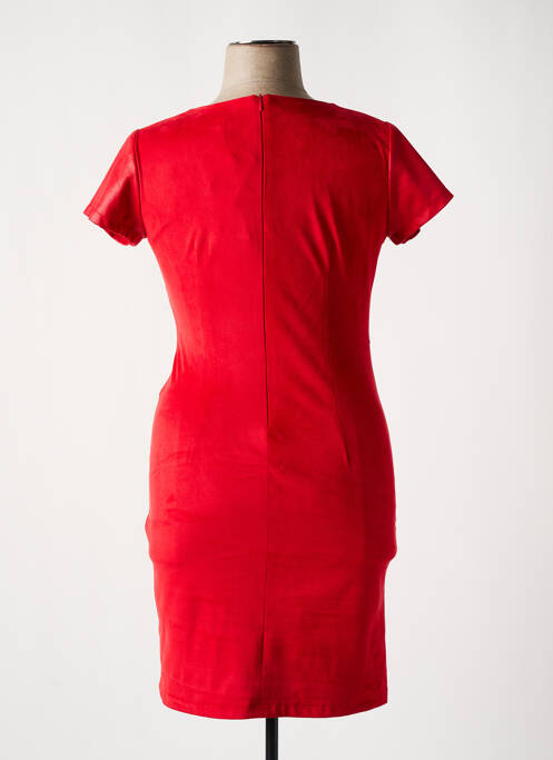 Rochie midi roșu MISS TIC femeie