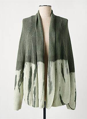 Vestă cu mâneci lungi verde LAUREN VIDAL femeie