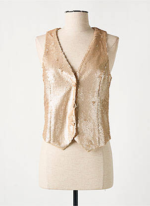 Vestă fără mâneci bej EXQUISS'S femeie