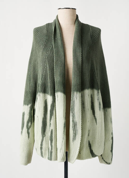 Vestă cu mâneci lungi verde LAUREN VIDAL femeie