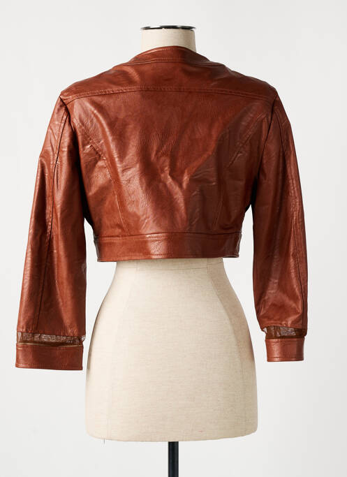 Geci din piele ecologică maro EDAS femeie