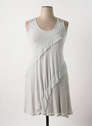 Rochie lungă gri MALOKA femeie