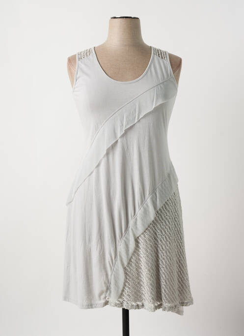 Rochie lungă gri MALOKA femeie