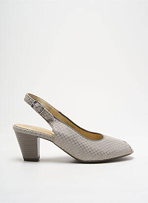 Pantofi cu toc gri ARA femeie