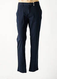 Pantalon chino țesătură poplin mărime normală albastru COFOX homme