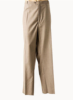 Pantalon drept țesătură melanj mărime normală maro FRANCOIS DEGASNES bărbat