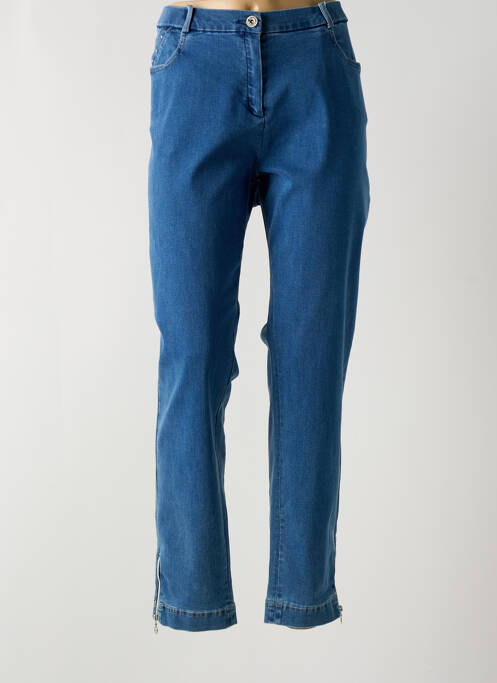 Blugi cu croială slim albastru CHRISTINE LAURE femeie