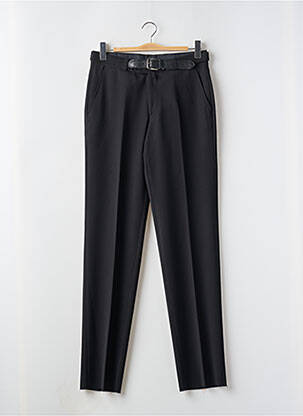 Pantalon drept croială dreaptă negru BRUNO SAINT HILAIRE bărbat