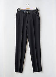 Pantalon drept croială dreaptă negru BRUNO SAINT HILAIRE homme