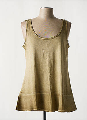 Tunică fără mâneci verde GRACE femeie