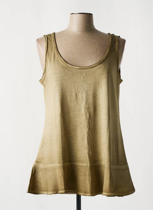 Tunică fără mâneci verde GRACE femeie