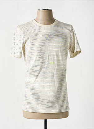 Tricou țesătură melanj mâneci scurte bej SAINT JAMES bărbat