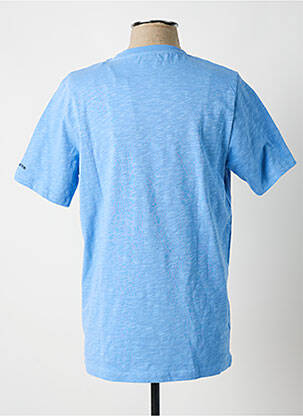 Tricou țesătură melanj mâneci scurte albastru FYNCH-HATTON bărbat