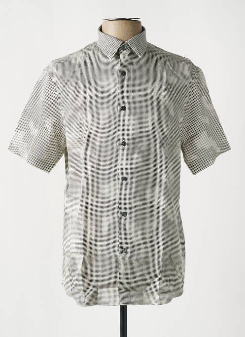 Cămașă cu mâneci scurte bej EMPORIO ARMANI bărbat