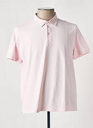 Polo elasticitate mâneci scurte roz SAINT JAMES homme