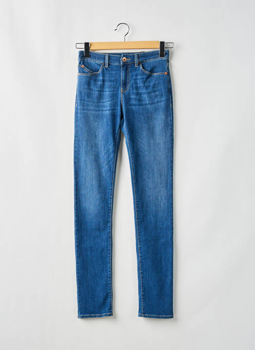 Blugi cu croială slim albastru EMPORIO ARMANI femeie