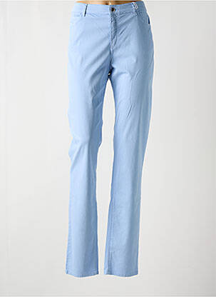 Pantalon slim țesătură poplin mărime normală albastru EMPORIO ARMANI femeie