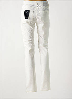 Pantalon slim țesătură poplin mărime normală alb EMPORIO ARMANI femeie