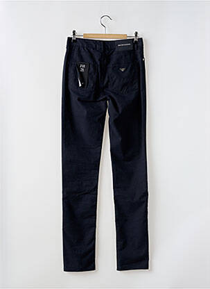Pantalon slim țesătură poplin mărime normală albastru EMPORIO ARMANI femeie