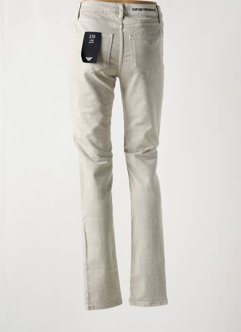 Blugi cu croială slim gri EMPORIO ARMANI femeie