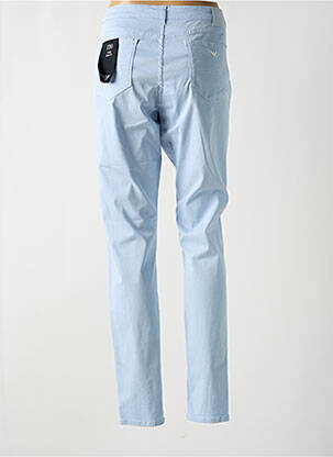 Pantalon slim țesătură poplin mărime normală albastru EMPORIO ARMANI femeie