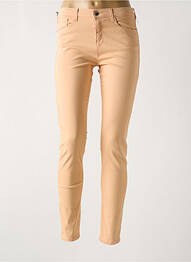 Pantalon slim țesătură poplin mărime normală portocaliu EMPORIO ARMANI femme