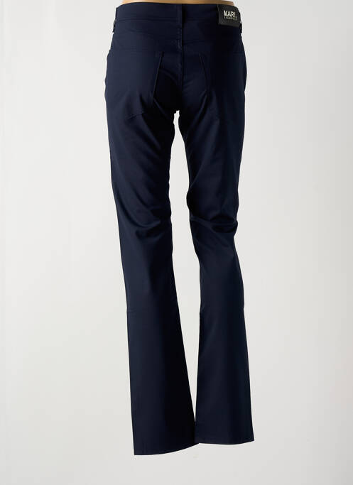 Pantalon drept albastru KARL LAGERFELD femeie