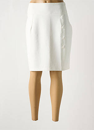 Fustă midi alb MULTIPLES femeie