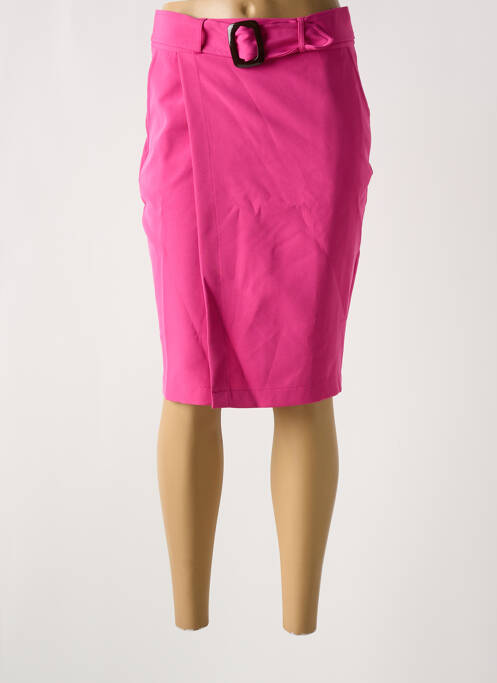 Fustă midi roz MULTIPLES femeie