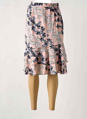 Fustă midi roz MULTIPLES femeie