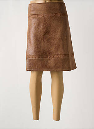 Fustă midi maro MULTIPLES femeie