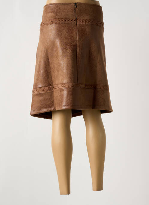 Fustă midi maro MULTIPLES femeie