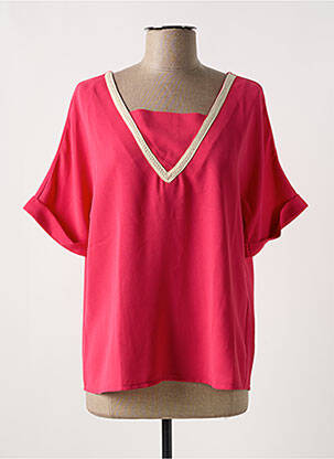 Bluză mâneci scurte mâneci scurte roz MULTIPLES femme