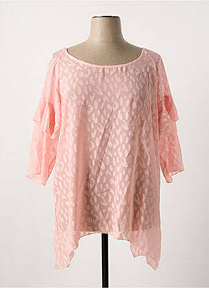 Tunică mâneci lungi roz MULTIPLES femeie