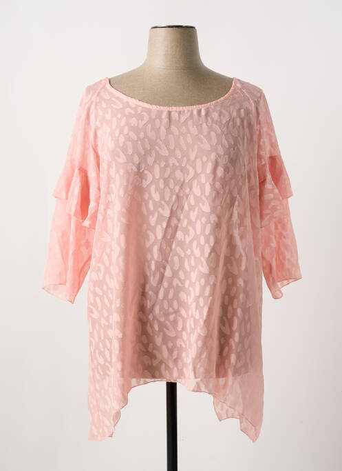 Tunică mâneci lungi roz MULTIPLES femeie