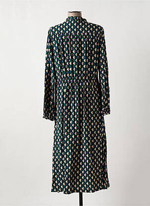 Rochie lungă mâneci lungi mâneci lungi verde C'EST BEAU LA VIE femeie