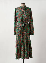 Rochie lungă mâneci lungi mâneci lungi verde C'EST BEAU LA VIE femme